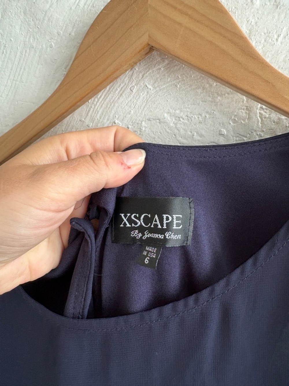 Xscape cocktail chiffon capelet overlay dress - Picture 5 of 12